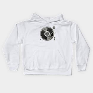 New Turntable with Record Kids Hoodie